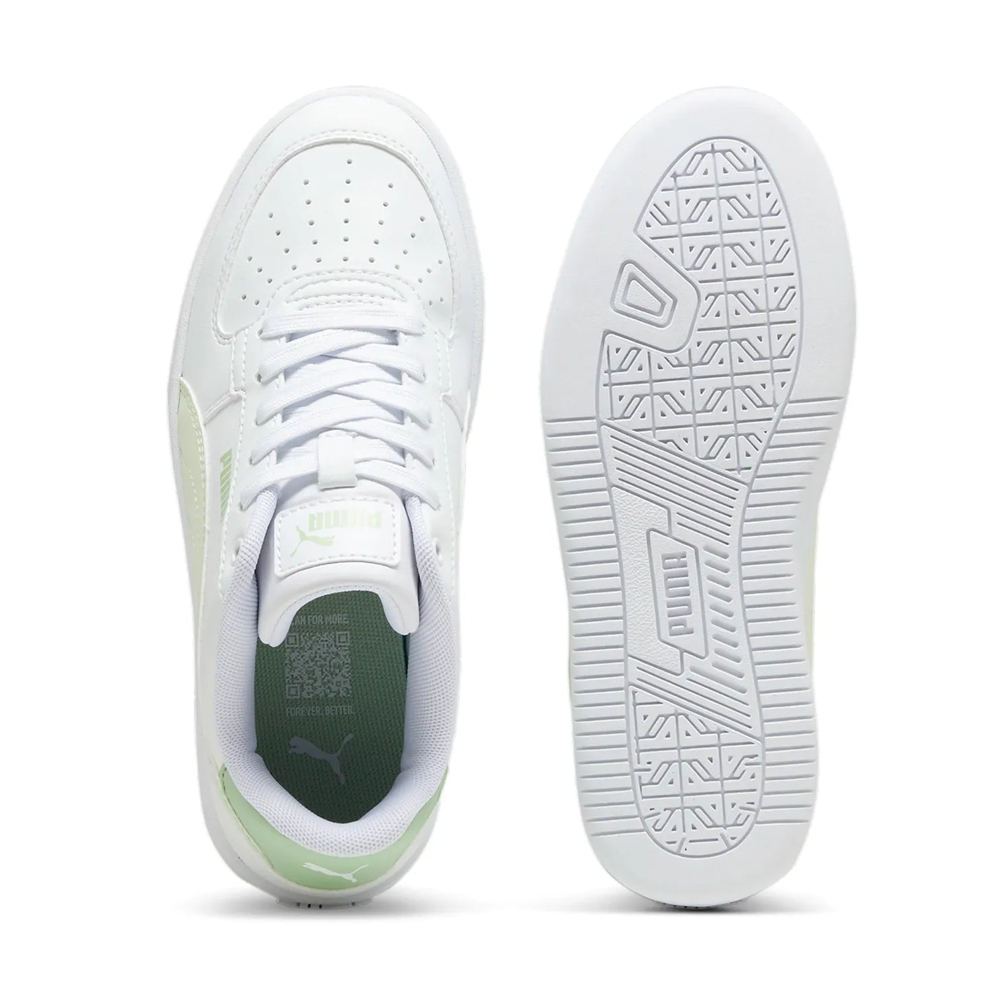 Puma White Junior PM Caven 20 Jr Tennis Shoes 393837-21